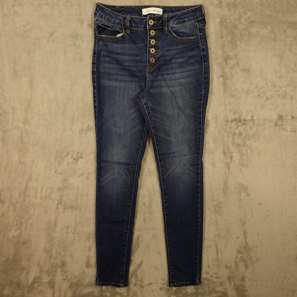 KanCan Jeans Candice High Rise Super Skinny Button Fly Women’s Size‎ 7/27 Curvy